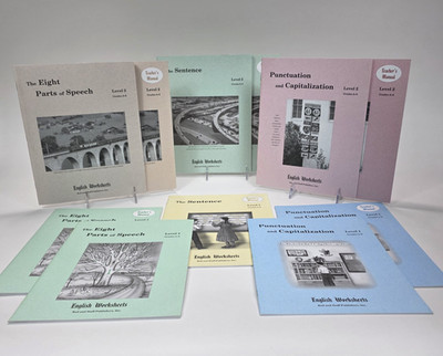 Rod and Staff Supplemental English Worksheets Set Grades 3 to 5 and 6 to 8