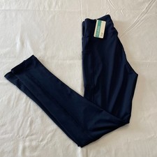 Navy Blue Women's High Waisted Leggings With Pockets Size Small NWT
