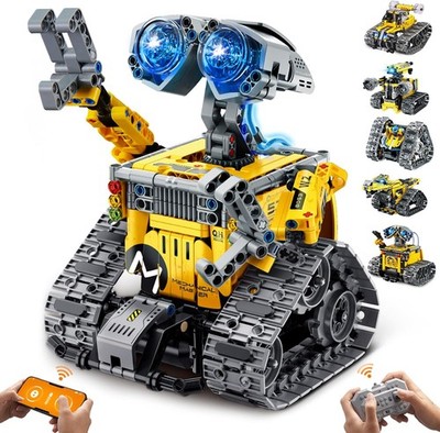 IKUPER Roboter-Bausatz 6-in-1 mit App und Fernsteuerung 631 Te