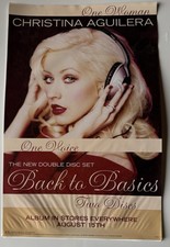Christina Aguilera Back To Basics Promotional Retail Window Cling 17 X 11 (2006)