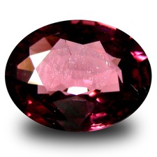 1.38 ct AAA Tremendous Oval Shape 7 x 6 mm Pinkish Red Rhodolite Garnet