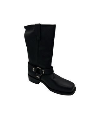AdTec Black Men s boots Size 7-13 Harness-Boot Black Soft toe