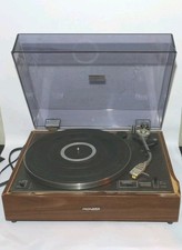 Pioneer PL-120 Turntable Manual Stereo Record Player Tested New Belt Works Great