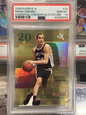 2003-04 E-X Essential Credentials Future Manu Ginobili /83 PSA 10 Spurs POP 2