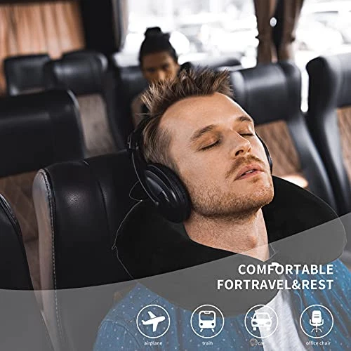 Travel Neck Pillow Cover, Neck Pillow Case Cover, Pure,Soft and Smooh,Neck  - Image 3 of 4