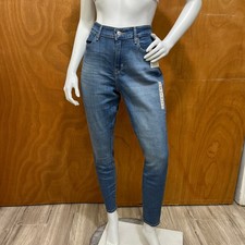 Levi Strauss Signature Women's Mid Rise Skinny Blue Jeans Size 14M W32 L30 