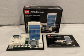 LEGO Architecture 3 Sets Trevi Fountain 21020, White House 21006, UN HQ 21018