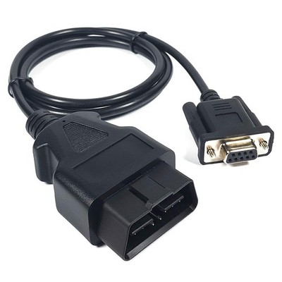 UART Female DB9 Port to OBD2 OBDII 16PIN Cable fits USB to CAN Module of 