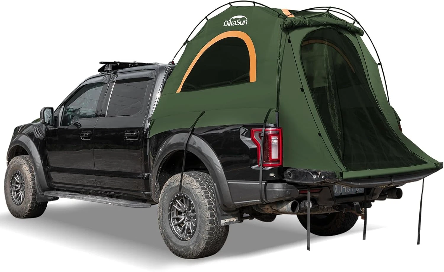 Double Layer Waterproof Truck Bed Tent for Camping - Orange/Grey