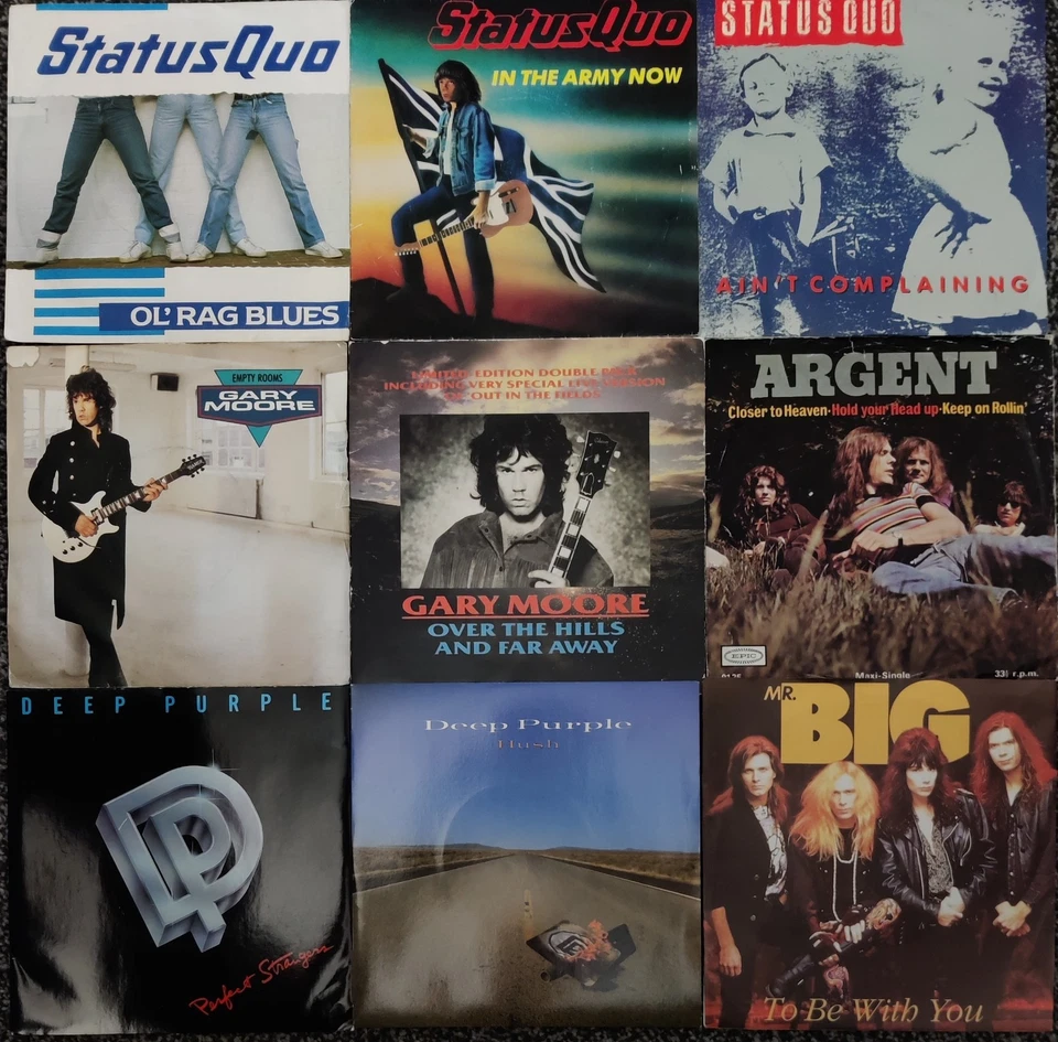 JOB LOT OF 100 X 7" SINGLES - ALL ROCK, HARD ROCK, HEAVY METAL etc, (ALL LISTED) - Image 3 of 4