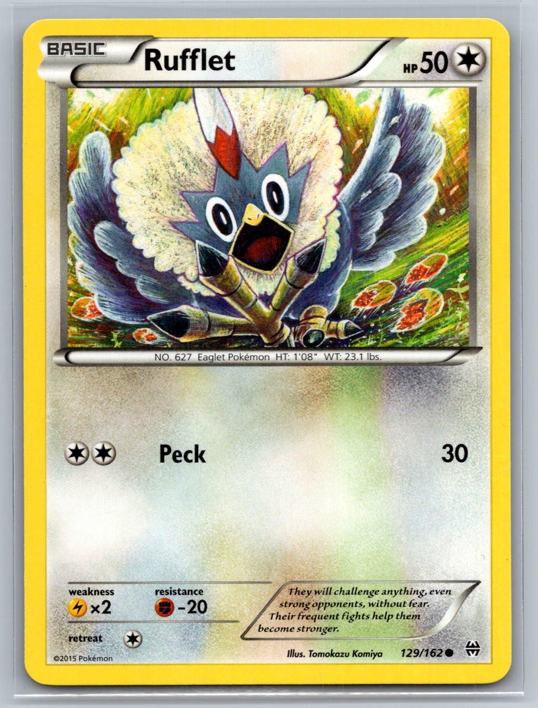 Pokemon Rufflet 129/162 Common BREAKthrough LP