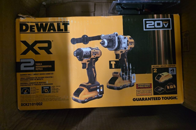 #ad #ad DEWALT DCK2101QQ2 Brushless 20V MAX XR 2 Tool Hammer Drill Impact Combo Kit $309.00