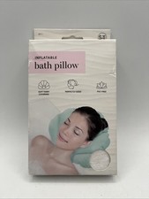 Inflatable Bath Pillow Spa White