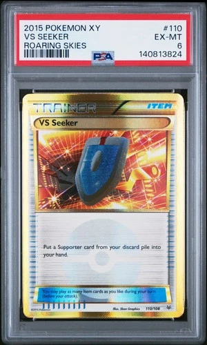 2015 POKEMON XY ROARING SKIES #110 VS SEEKER PSA 6