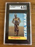 1977 STAR WARS Wonder Bread 038 #7 SEE-THREEPIO C-3PO SGC 8.