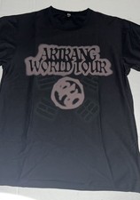 NEW Official BTS World Tour ARIRANG Black T-Shirt Size M, Authentic, NWOT