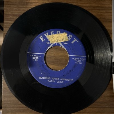 PATSY CLINE - WALKING AFTER MIDNIGHT/THAT WONDERFUL SOMEONE- NM VINYL & EX AUDIO