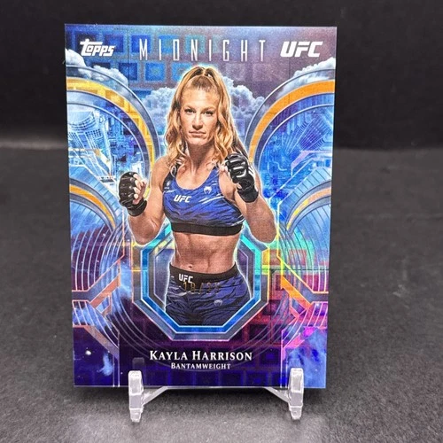 Kayla Harrison 2026 Topps Midnight UFC #PC-10 Night Watch Moonrise SP 18/25 DL1