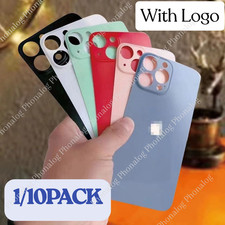 Back Glass replacement With Logo For iPhone 11 12 13 14 15 16 XR Rear Cover Lot