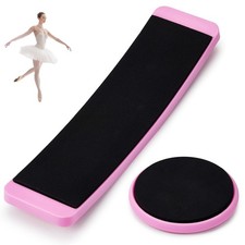 Motionchic 2 Pcs Portable Turning Board Figure Ice Skating As shown, Pink