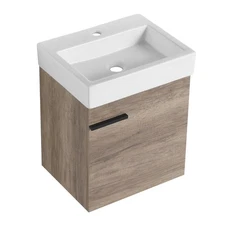 18-inch countertop bathroom vanity, compact bathroom vanity with sink