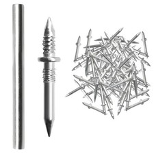 Double Headed Skirting Nails | 100 Pieces Rust Proof Thread Screws | Seamless Na