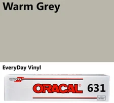 12"x5'- Warm Grey - Matte Oracal 631 Exhibition CAL Roll - Craft Adhesive Vinyl