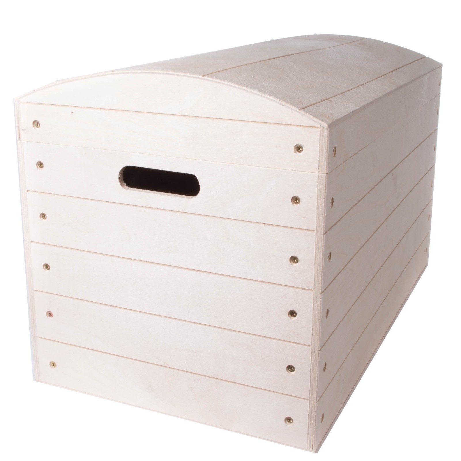 Large Wooden Treasure Chest Trunk / Toys Tool Storage Box / Craft