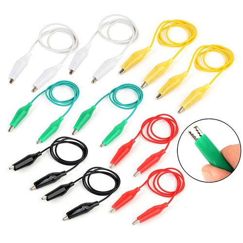 10pcs/5pcs Double-Ended Crocodile Clips Electrical Test Cable Wires Test Leads - Photo 2/12