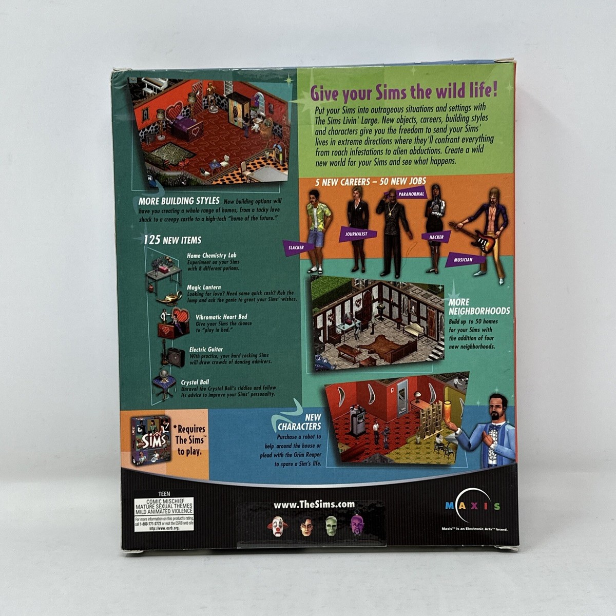 The Sims Livin Large Expansion Pack Big Box PC Sealed (S15 The Sims Livin Large Expansion Pack Big Box PC Sealed (S15