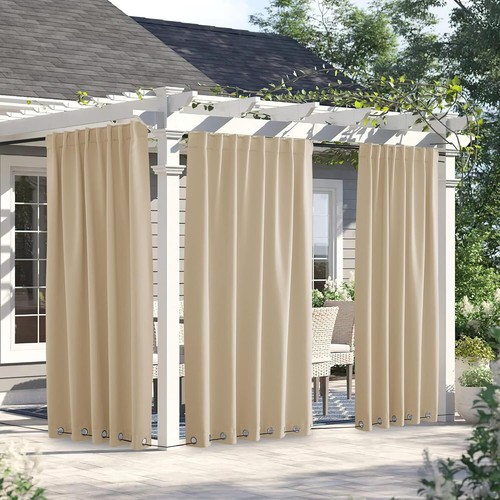 Outdoor Curtains for Patio Waterproof & Windproo - Picture 2 of 8