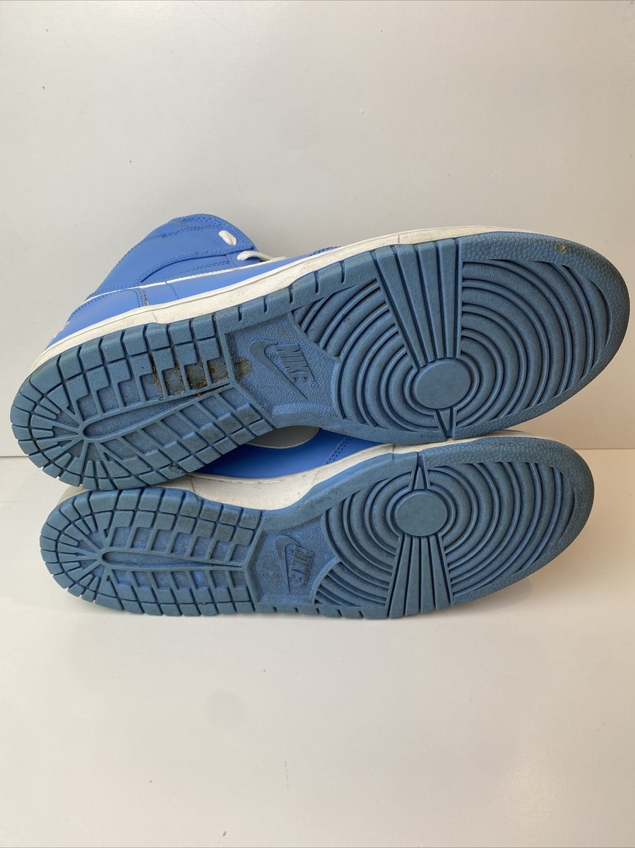 MENS NIKE BIG WOVEN HIGH DUNK UNC BLUE BASKETBALL SHOES SIZE  display picture 2