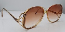 Vintage Windsor Empress Brown Translucent Oval Sunglasses Hong Kong FRAMES ONLY