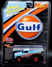 Johnny Lightning 1:64 - 1980 Chevy Silverado Gulf Zinger - Mijo Exclusive