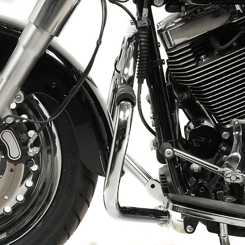 Paramotore per Harley Davidson Heritage Softail Classic 00-17 Mustache cromo - Immagine 3 di 4