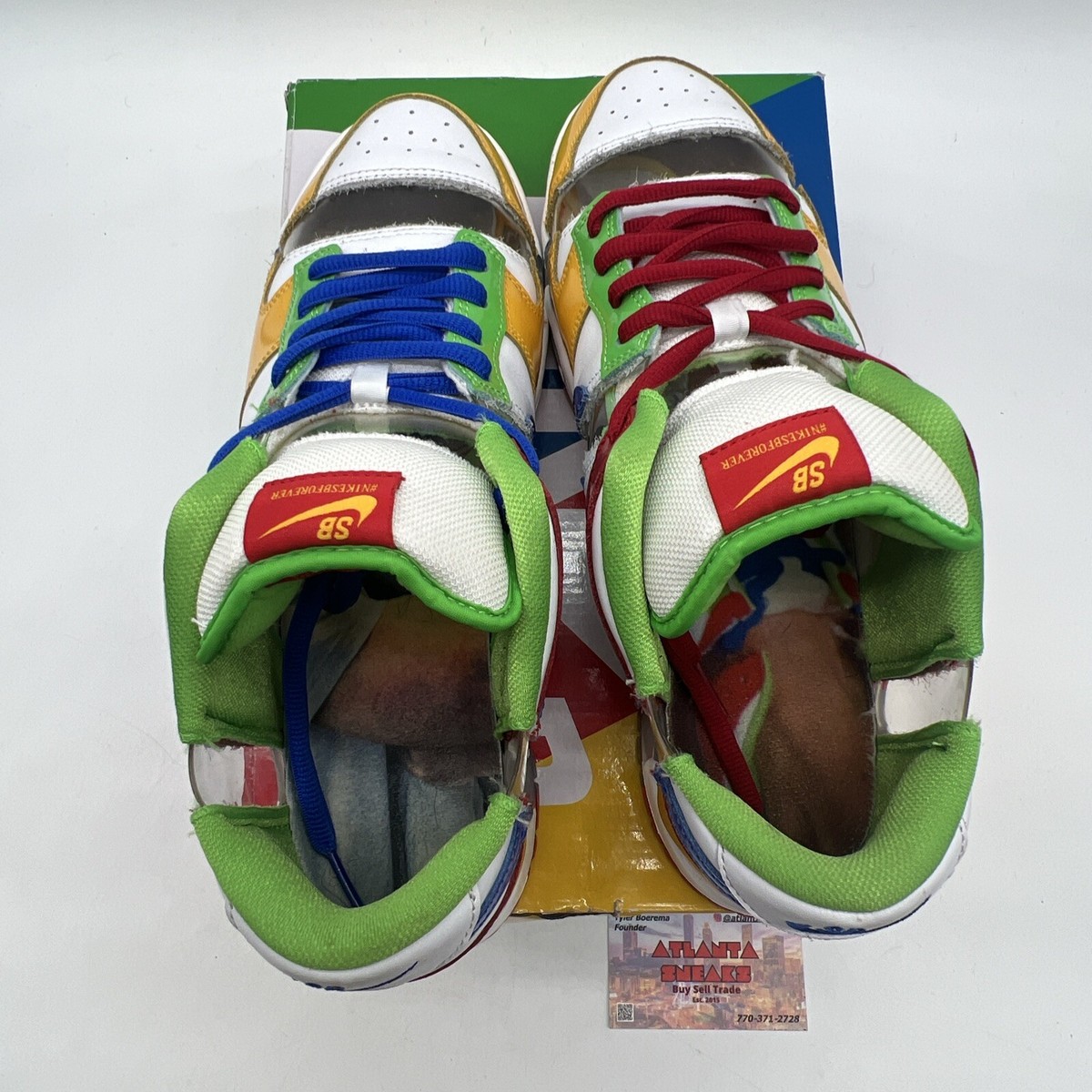 ボビー　グリーンS Size 12 - Nike Dunk Low SB Sandy Bodecker Yellow Leathe Red