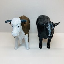 Hereford Cattle Cow 3.5 Realistic Figure Collectible Farm Ranch Diorama Toy