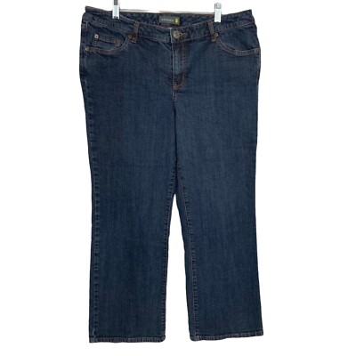 Venezia Jeans Stretch Bootcut Womens Size Petite US Size 18P Dark Wash Blue