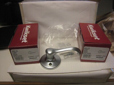 2 Kwikset Dorian Dummy Door Lever 488DNL 26D  Satin Chrome Non-Turning One-Sided
