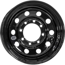 16x6 Trailer Wheel 8 lug on 6.5 Bolt Pattern Black Modular Trailer Rim