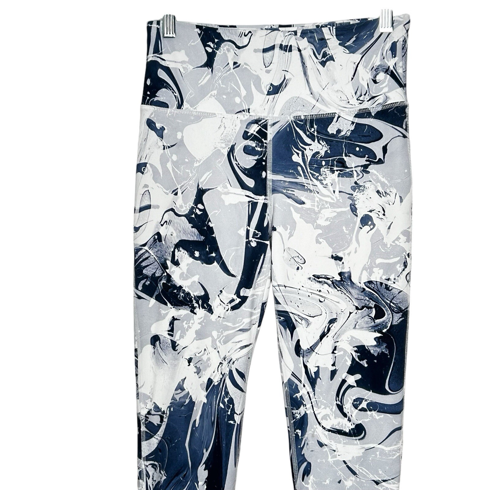 Mono B Marbleized Patterned Full Length High Wais… - image 3