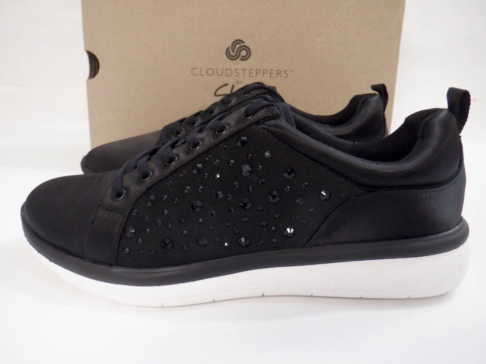 Scarpe Oxford Clarks donna Ezera Ave nere eleganti taglia 10 M