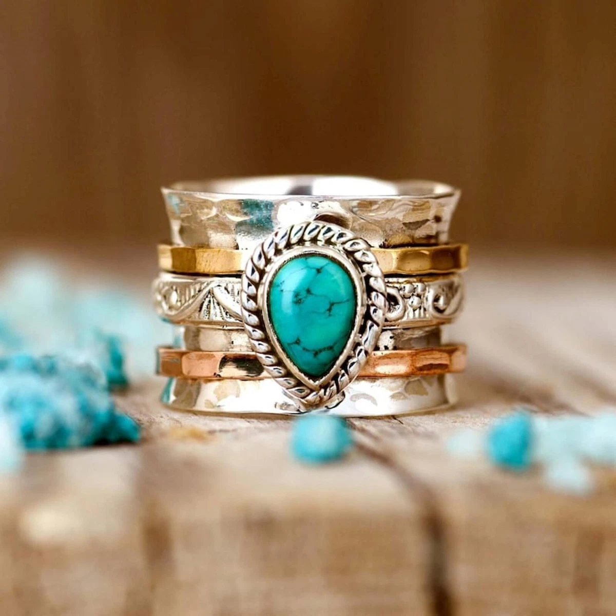Turquoise jewelry rings sterling best sale silver