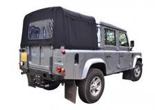 BLACK STAYFAST soft top hood For Land Rover Defender 110 double/crew cab pick up