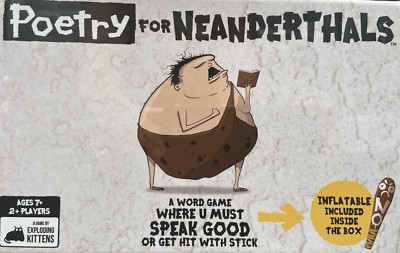 Poetry for Neanderthals Game Kids Family Fun Exploding Kittens NEW AND SEALED