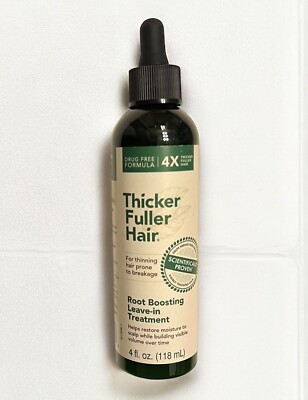 Thicker Fuller Hair Scalp and Root Treatment 4 oz Restore Moisture Builds Volume