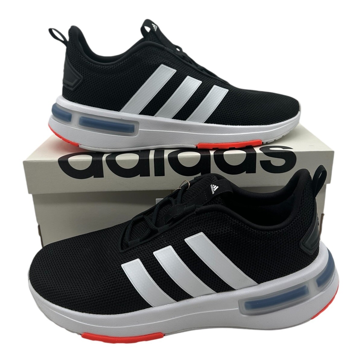 adidas Racer TR23 Kids Shoes Sneakers Cloudfoam Black White Youth