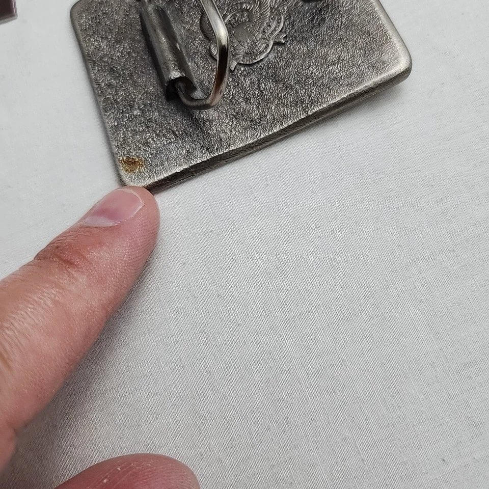 Винтажные уличные писатели 1982 Spokane WA асс. Пряжка для ремня Of America Lowrance Fish Fi - Изображение 3 из 4