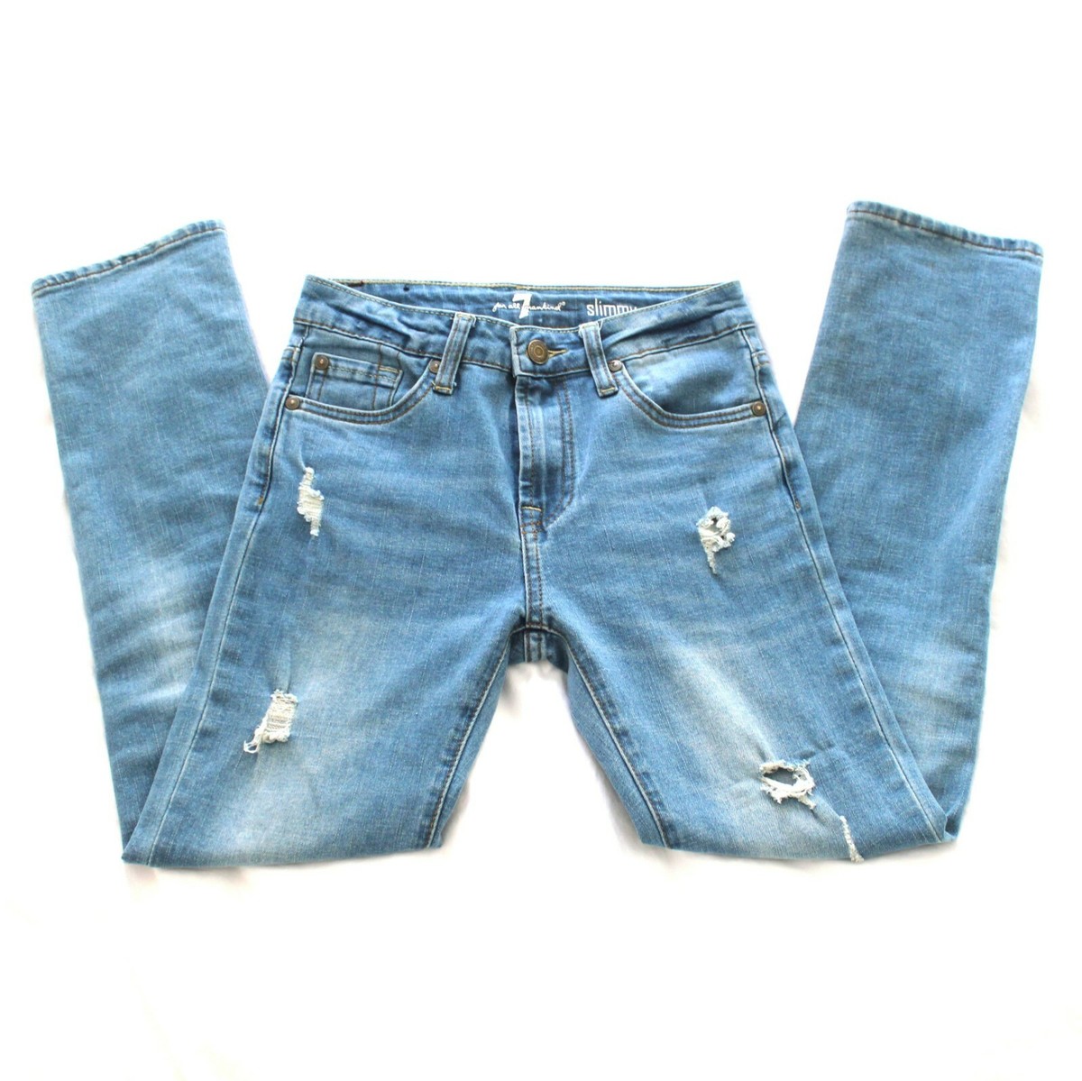 デニム・ジーパン 7 FOR ALL MANKIND Women Denim Pants JSSFC100JAMID BLUE Blue Women's Jeans: Designer Denim for Women | 7 For All Mankind