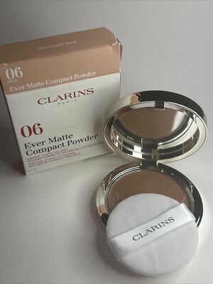 Clarins Ever Matte Compact Powder 06 Deep Brandneu